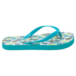 Σαγιονάρες με τύπωμα φύλλα και μονόχρωμο λουράκι, μεγέθη 28 έως 35 