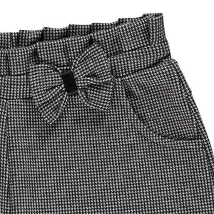 Σορτς Milano με καρό σχέδιο και φιόγκο για κορίτσι 