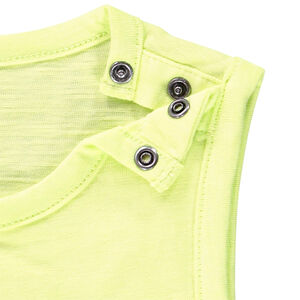 Αμάνικο πλεκτό μπλουζάκι με ριγέ σχέδιο για μωρό αγόρι 