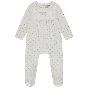 Φορμάκι βελουτέ με σχέδιο floral για bebe κορίτσι 