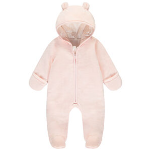 Σαλοπέτα αρκουδάκι από sherpa για μωρό κορίτσι 