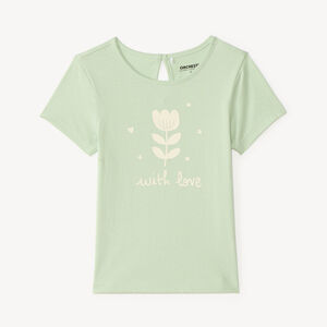 T-shirt για κορίτσια με κοντά μανίκια με φανταστικό τύπωμα 