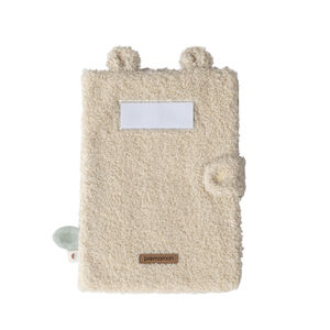 Protège carnet de santé en bouclettes Roi des Forêts beige 