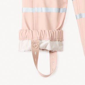 Αδιάβροχο παντελόνι βροχής με ρυθμιζόμενες τιράντες για bebe κορίτσι 