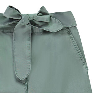 Παντελόνι cargo σε ύφασμα με ζώνη για κορίτσι 