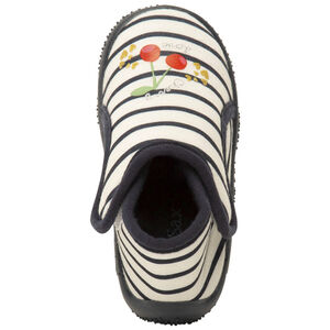 Βρεφικά παπουτσάκια μορφή μποτάκια ριγέ φαντεζί για bebe κορίτσι 