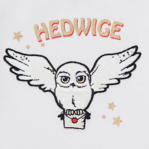 Pyjama 2 pièces en jersey motif brodé Hedwige Harry Potter 
