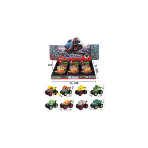 Monster Car Με Μηχανισμό Pull Back Σε Διάφορα Χρώματα - 1τμχ 