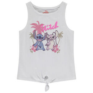 Αμάνικο μπλουζάκι φαντεζί Stitch Disney για κορίτσι 