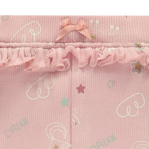 Μακρύ πλεκτό κολάν με φαντεζί σχέδιο για μωρό κορίτσι 