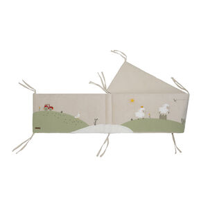 Περίφραξη κρεβατιού 3 πάνελ από βελουτέ La vie à la Ferme 