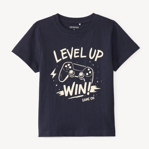 T-shirt με κοντά μανίκια με αθλητική εκτύπωση αγόρι 