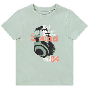 T-shirt manches courtes en coton avec visuel pour garçon Main T-shirt manches courtes en coton avec visuel pour garçon
