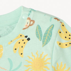 T-shirt με κοντά μανίκια με φανταστικό σχέδιο για μωρό αγόρι 