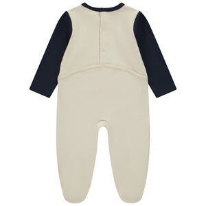 Πιτζάμα βελουτέ με σχέδιο Batman Warner για μωρό αγόρι με διαφορετικές ανοίξεις ανάλογα με την ηλικία 