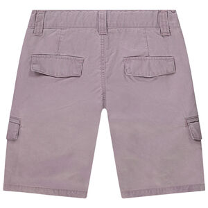 Βερμούδα cargo από twill μονόχρωμο αγόρι 