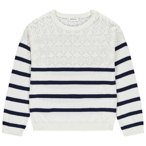 Πουλόβερ πλεκτό με ρίγες 