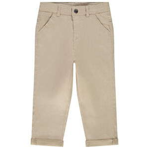 Παντελόνι σε sergé μονόχρωμο για bebe αγόρι 