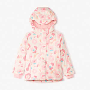 Veste de ski waterproof à capuche imprimé arty pour fille 