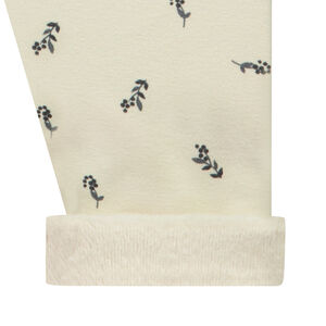 Κολάν με επένδυση από sherpa και σχέδιο λουλούδια για μωρό κορίτσι 