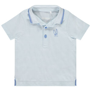 Πολό κοντομάνικο με φαντεζί κέντημα για μωρό αγόρι 