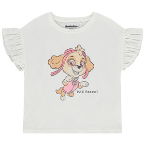 T-shirt manches courte volantée print Skye Pat Patrouille pour fille  Main T-shirt manches courte volantée print Skye Pat Patrouille pour fille