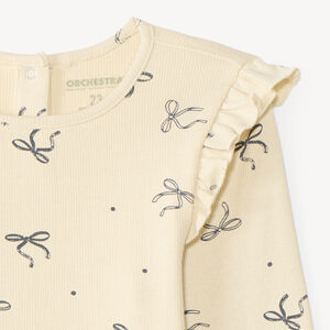 T-shirt à manches longues pour bébé fille avec imprimé fantaisie 