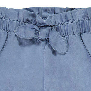 Παντελόνι φαρδιά γραμμή με φιόγκο για κορίτσι 