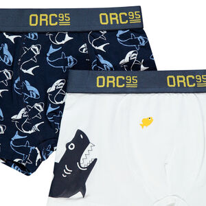 Σετ από 2 boxers σχέδιο καρχαρίας 
