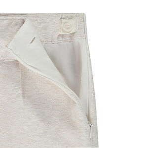 Short taille haute plissé en jacquard et lurex pour fille 