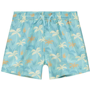 Μαγιό σορτς από πάνινο με σχέδιο φοίνικες για αγόρι Wild Jungle 