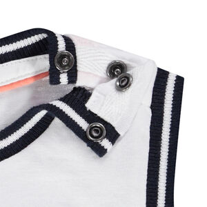 Αμάνικο μπλουζάκι από jersey puff print φάλαινα για bebe αγόρι 