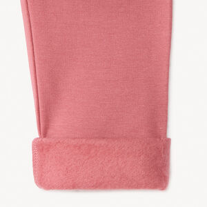 Σετ 2 κολάν molleton μονόχρωμα για bebe κορίτσι 