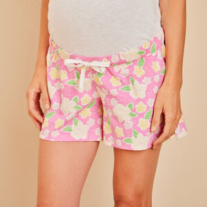 Σορτς πιτζάμας από jersey με floral σχέδιο για γυναίκες  Main Σορτς πιτζάμας από jersey με floral σχέδιο για γυναίκες