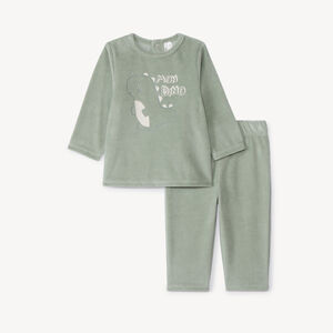 Set pyjama 2 pièces en velours fantaisie pour bébé   Main Set pyjama 2 pièces en velours fantaisie pour bébé