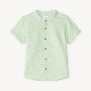 Κοντομάνικη πουκάμισο με εκτύπωση κροκοδείλου για αγόρι μωρού 