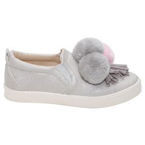 Αθλητικά παπούτσια με γυαλιστερή όψη και φουντίτσες, μεγέθη 28 έως 35 