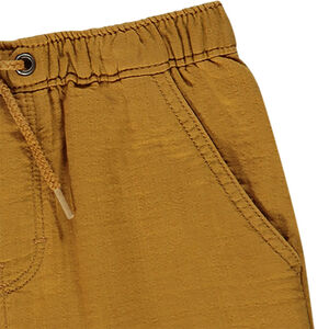 Pantalon léger uni en toile pour bébé garçon 