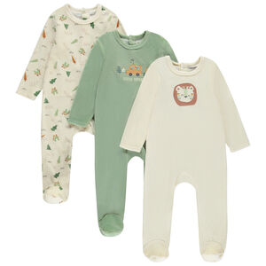 Σετ από 3 βελουτέ φορμάκια για μωρό αγόρι με διαφορετικές ανοίξεις ανάλογα με την ηλικία 