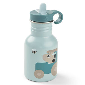 Παγούρι Ανοξείδωτο με καλαμάκι 350ml Tiny Farm Μπλε 