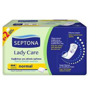 SEPTONA Lady Σερβιέτες για Ειδικές Χρήσεις Normal 8+2 τμχ ΔΩΡΟ 