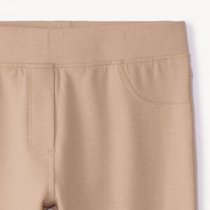 Jegging σε molleton πλεκτό μονόχρωμο για κορίτσι 