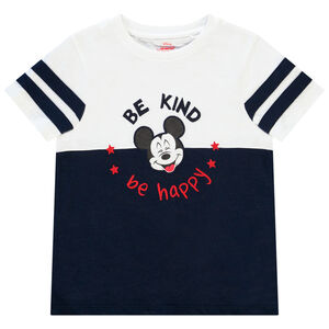 T-shirt με οργανικό βαμβάκι Color block σχέδιο Mickey για αγόρι Main T-shirt με οργανικό βαμβάκι Color block σχέδιο Mickey για αγόρι