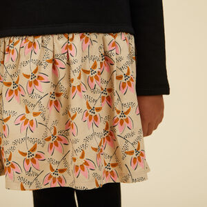 Φόρεμα bi-matière με εφέ 2 σε 1 και παγιέτες για κορίτσι 