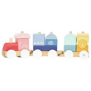 Τρένο από ξύλο για έλξη - Little poesy 