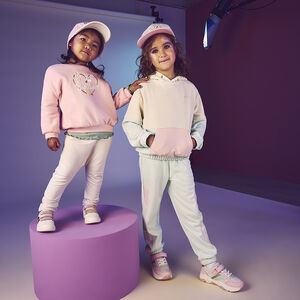 Pantalon de jogging effet colorblock fille 
