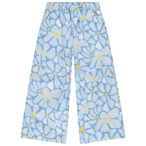 Παντελόνι εβαζέ με σχέδιο λουλούδια για κορίτσι 