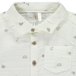 Πουκάμισο μακρυμάνικο με σχέδιο αυτοκινήτων για μωρό αγόρι 