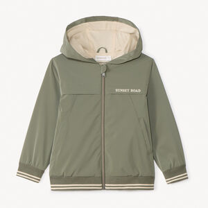 Αδιάβροχο αδιάβροχο σε μονόχρωμο ribstop για αγόρι 