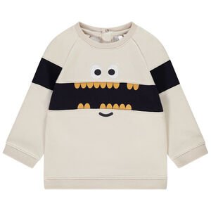 Sweat en molleton contrecollé print ludique pour bébé garçon Main Sweat en molleton contrecollé print ludique pour bébé garçon